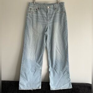 NWOT AEO “Curvy Stovepipe” Light Wash Straight leg Jeans Size 10